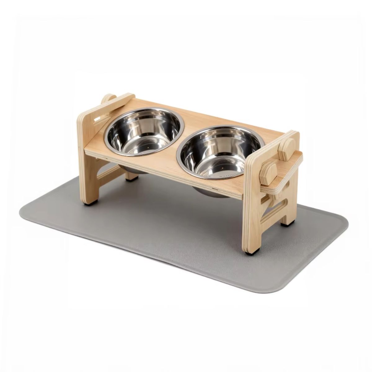 Ergonomic Raised Pet Food and Water Station
