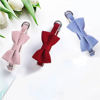 Adjustable Bow Tie Cat & Dog Collar